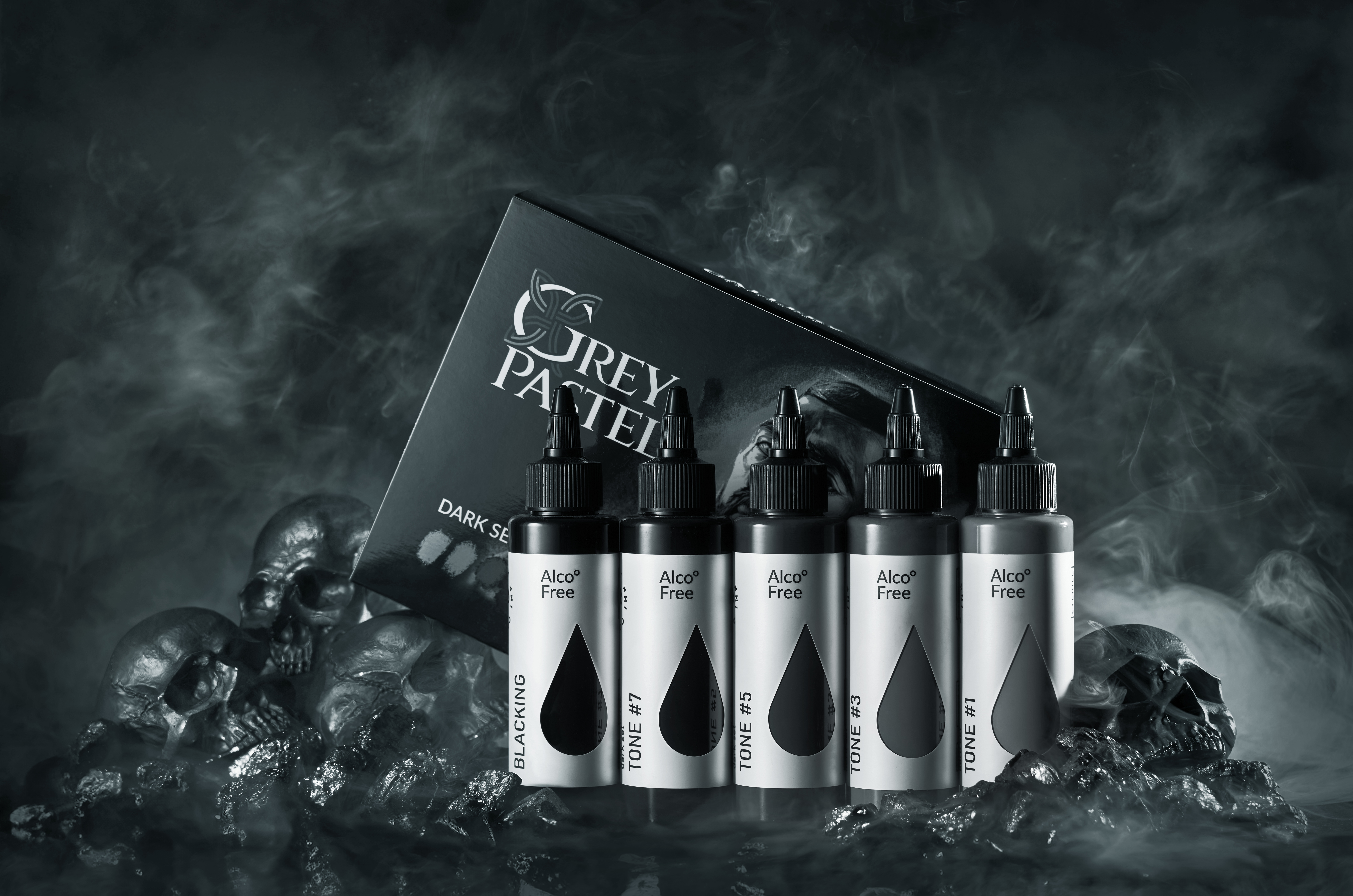 GREY PASTEL DARK SET